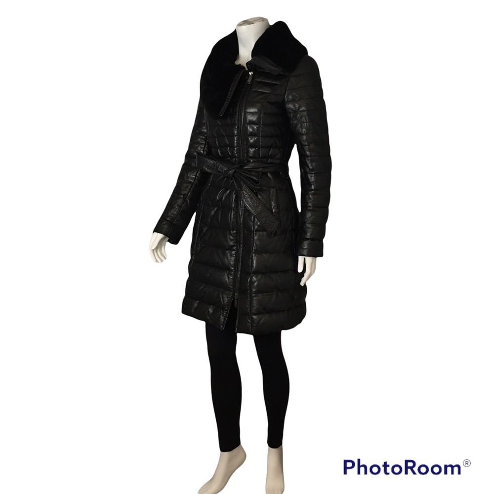 La Reine Blanche Quilt Leather Jacket Size 36